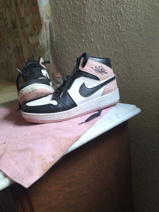 Air Jordan 1 + Botas plataforma más pantalones cue