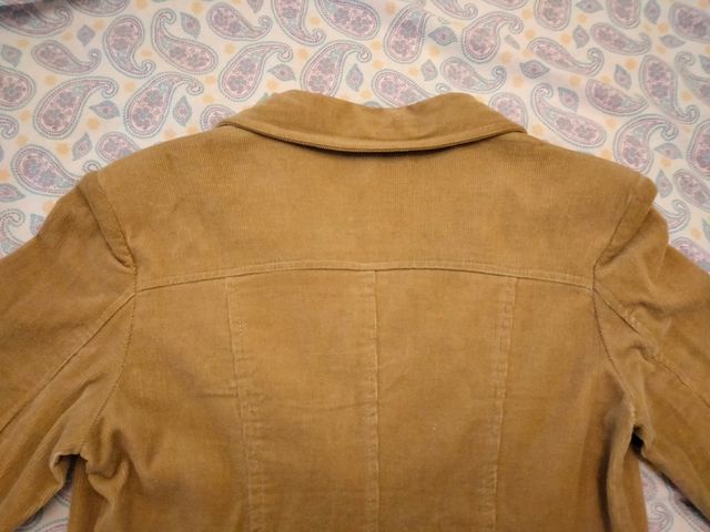 Chaqueta pana camel talla S.