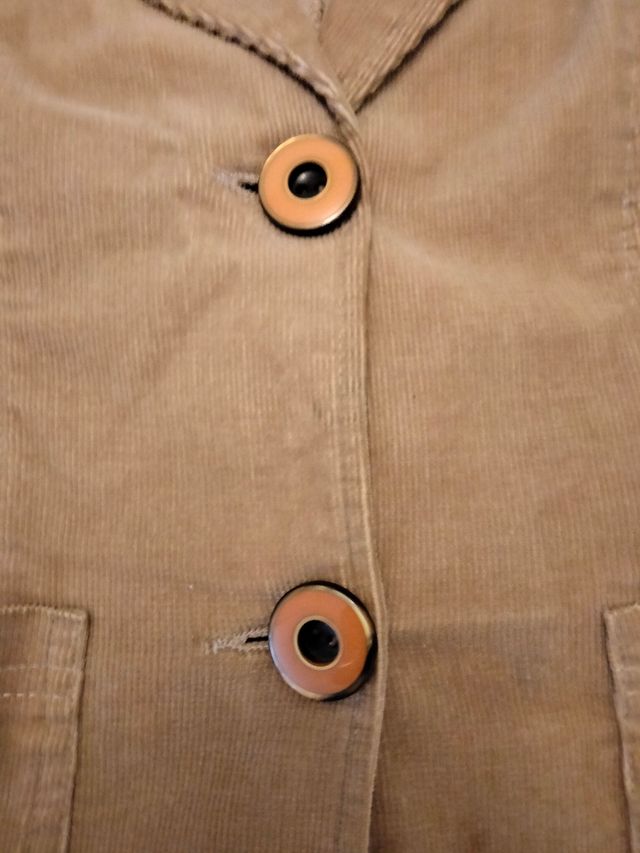 Chaqueta pana camel talla S.