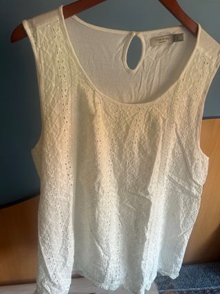 Camiseta blanca Cortefiel - Tirantes
