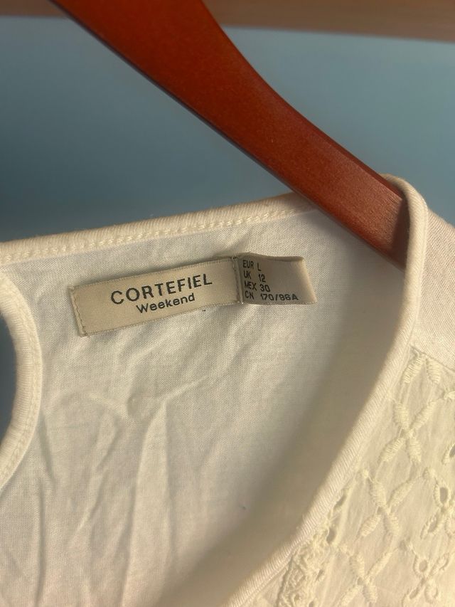 Camiseta blanca Cortefiel - Tirantes