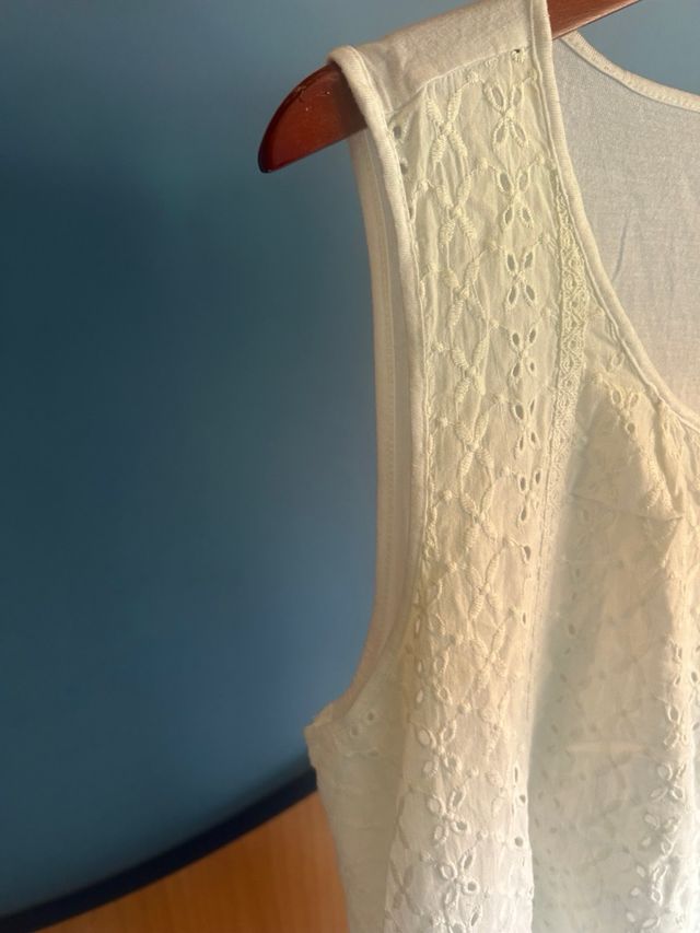 Camiseta blanca Cortefiel - Tirantes