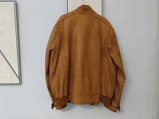 Cazadora cuero marrón XL