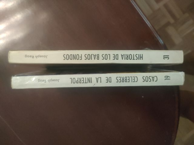 2 libros antiguos Joseph Reag - Crimen e historias