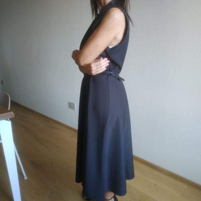 Abito nero anni '90 lungo