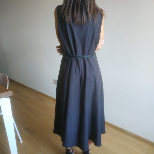 Abito nero anni '90 lungo