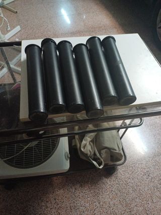 6 Patas somier metalicas negras