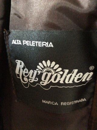 Chaquetón piel marrón oscuro