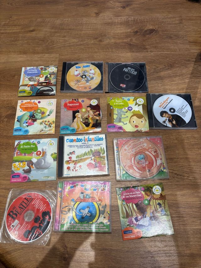 CDs infantiles: Rapunzel, Beatles...