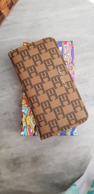 Portafoglio Enrico Coveri beige/marrone