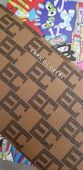 Portafoglio Enrico Coveri beige/marrone