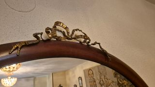 Espejo ovalado madera vintage