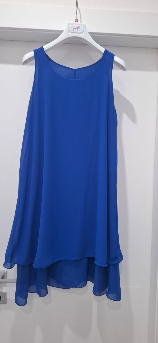 Abito blu a due strati