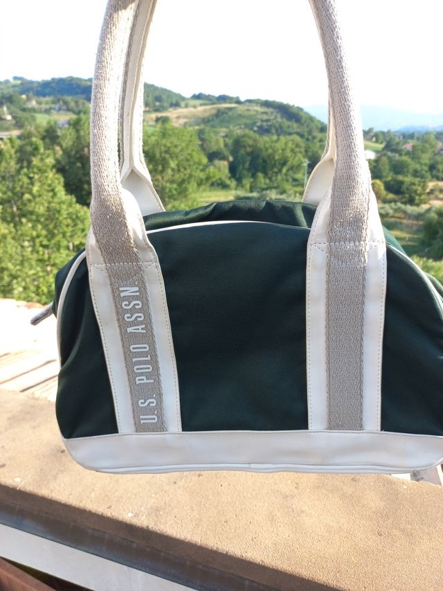 Borsa U.S. Polo Assn. Verde/Bianco