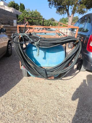 Cuba fumigadora con bomba pistones para tractor.