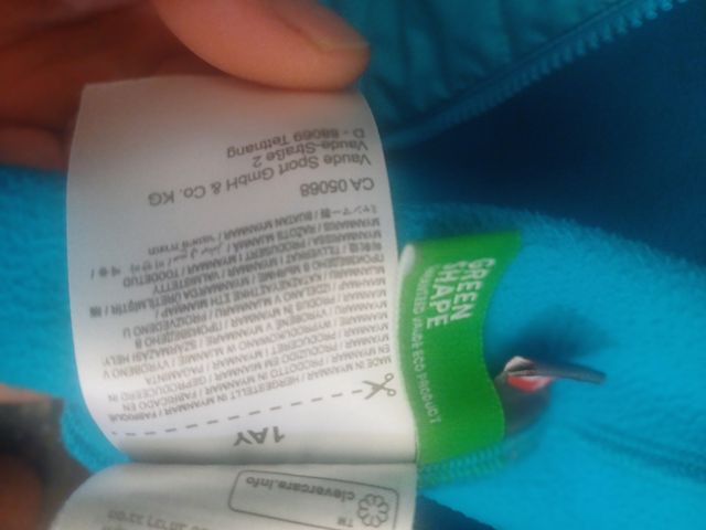 Cazadora Vaude turquesa térmica