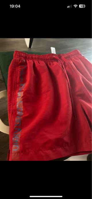 Costume da bagno Calvin Klein rosso