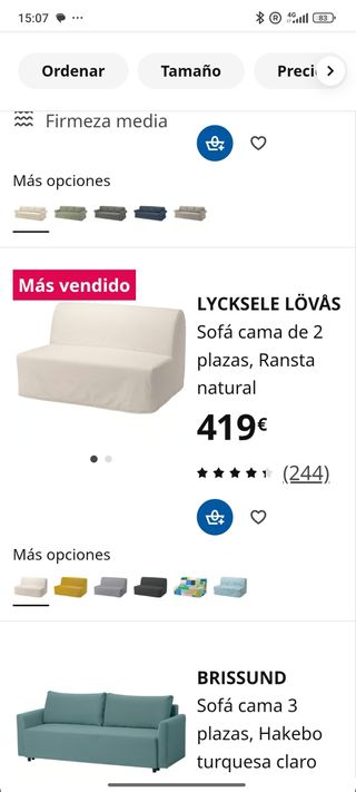 Sofá cama IKEA - 2 plazas
