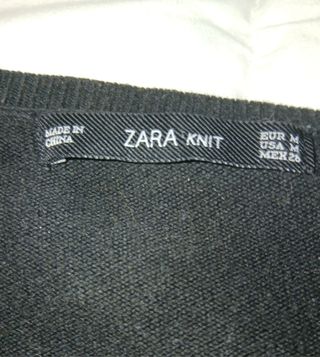 Jersey Zara gris M - Cuello pico