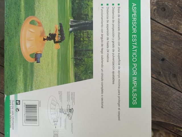 Aspersor estatico por impulsos