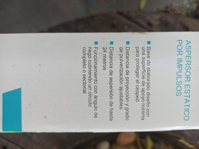 Aspersor estatico por impulsos