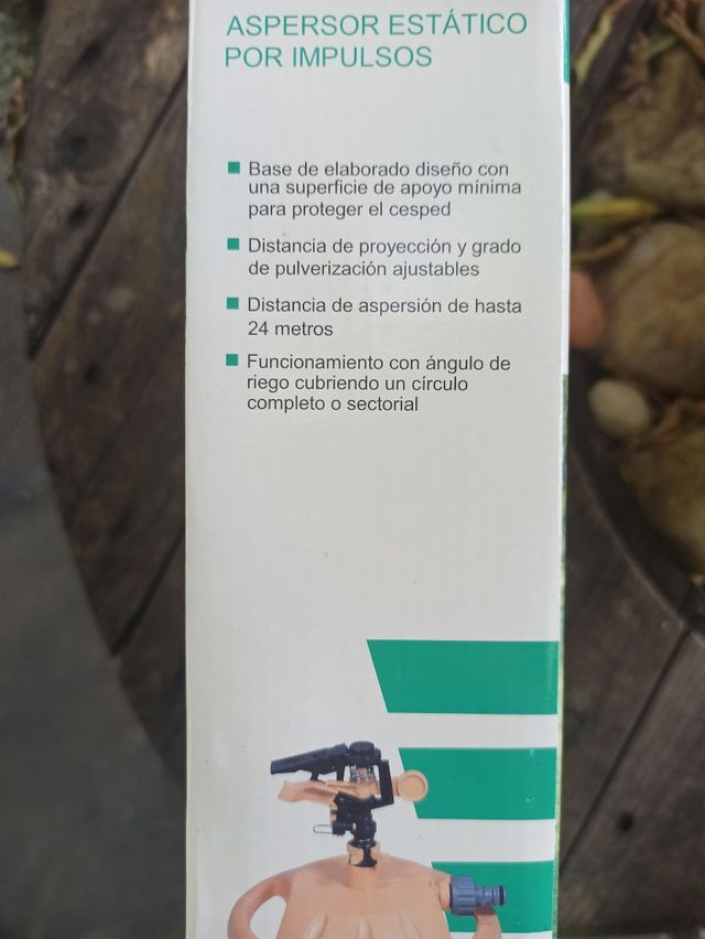 Aspersor estatico por impulsos
