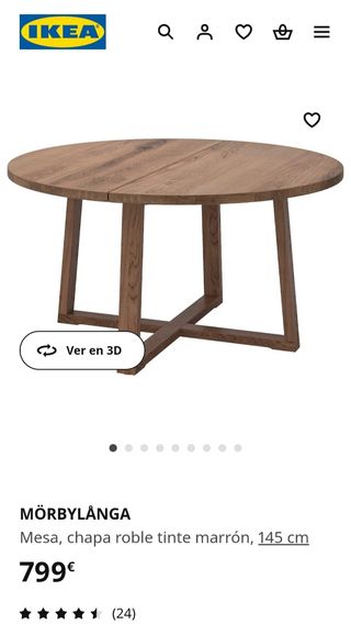 Mesa de comedor redonda 