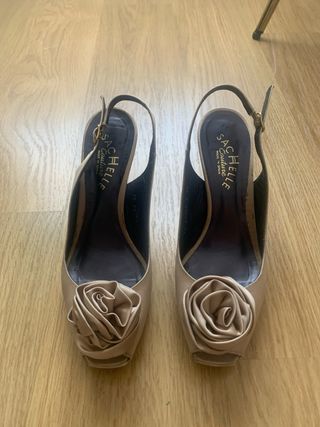 SACHELLE Couture zapatos beige 38.