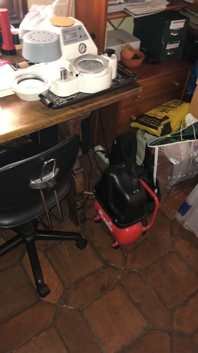 Máquina férulas + compresor