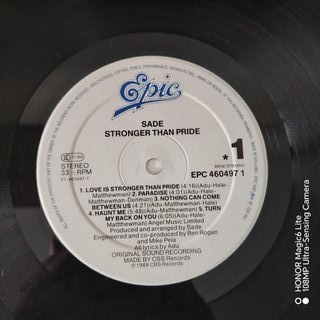 Sade - Stronger Than Pride Vinilo