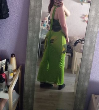 Vestido largo Shein verde