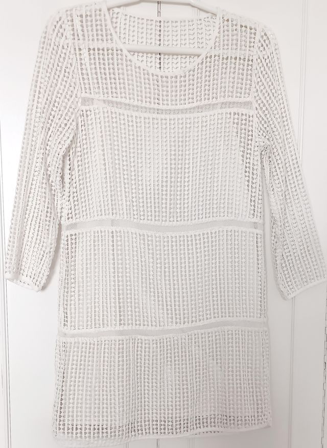Vestido blanco encaje talla S