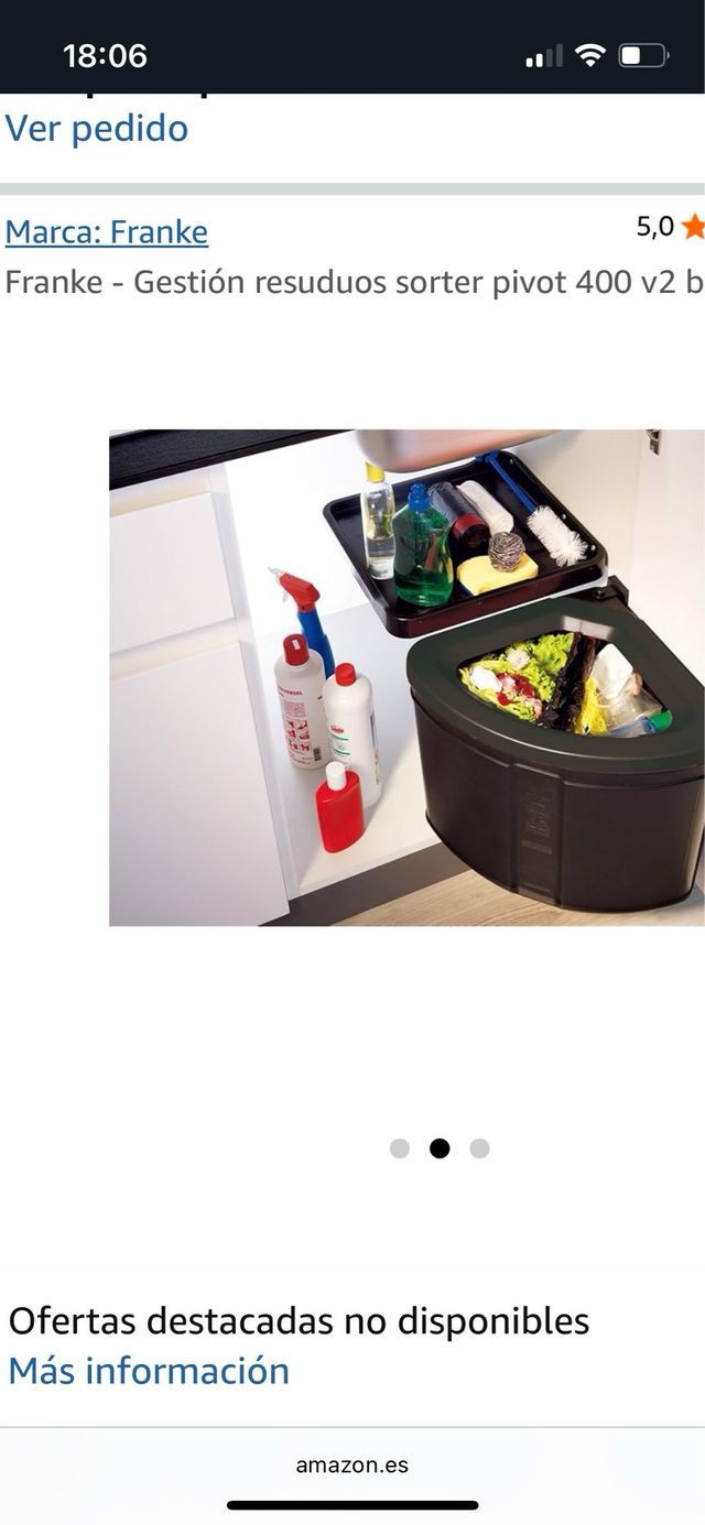 Franke sorter pivot 400 v2 - cubo basura 35 litros