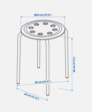 2 Taburetes Ikea negros