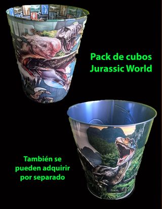 Cubo palomitas Jurassic World NUEVOS