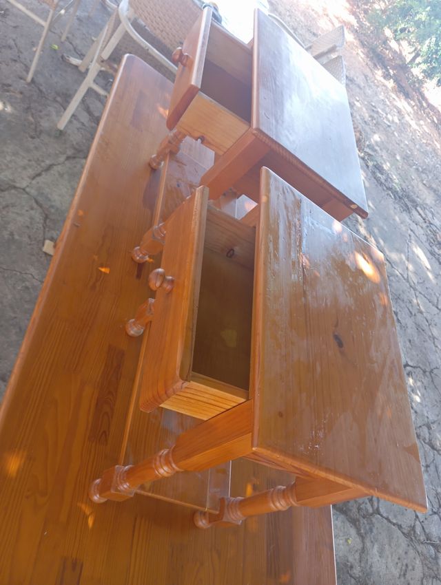 Tavoli in legno massello (2) 49x33x59cm