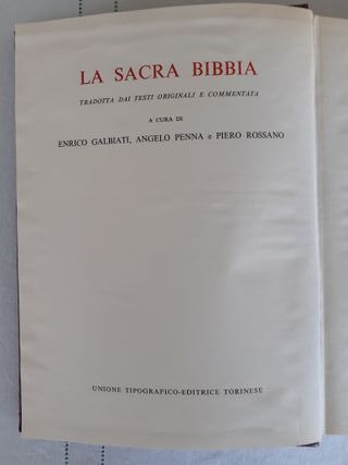 La Sacra Bibbia Utet 1973