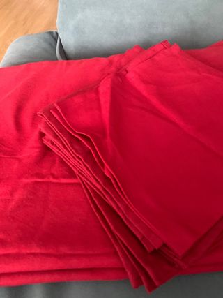 6 Servilletas rojas IKEA - NUEVAS