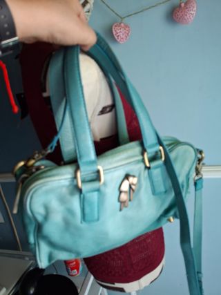 Bolso Dayaday piel azul verdoso