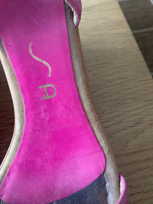 Sandalias Unisa rosa - Tacón