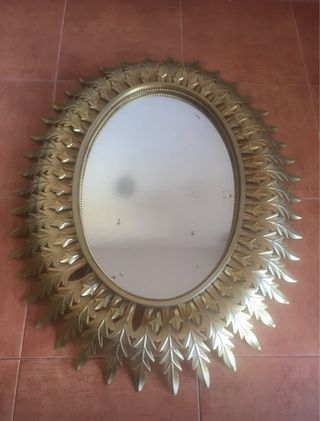 Espejo dorado vintage