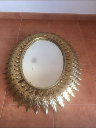 Espejo dorado vintage