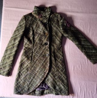 Abrigo verde mujer talla 38