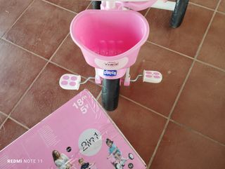 Triciclo infantil rosa | Plegable