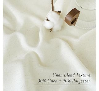 Tende beige in misto lino