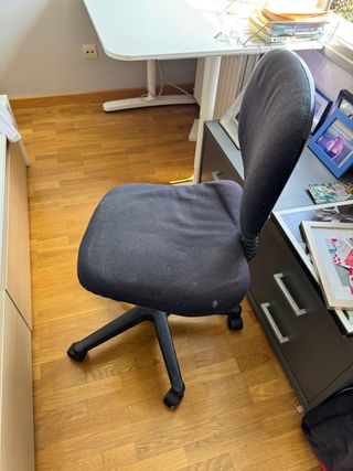 Silla giratoria oficina negra