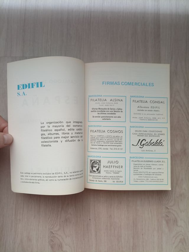 SELLOS CATALOGO UNIFICADO EDIFIL ESPAÑA Y... 1974