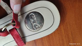 Infradito gioiello rosse e oro