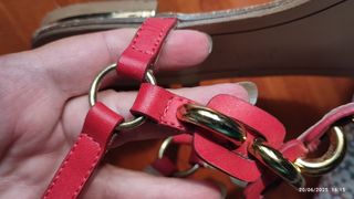 Infradito gioiello rosse e oro