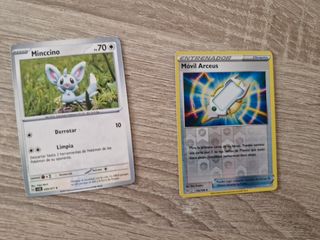 Cartas Pokémon: Minccino & Móvil Arceus